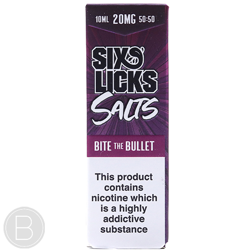 Six Licks Salts - Bite The Bullet - Nicotine Salt E-Liquid - BEAUM VAPE