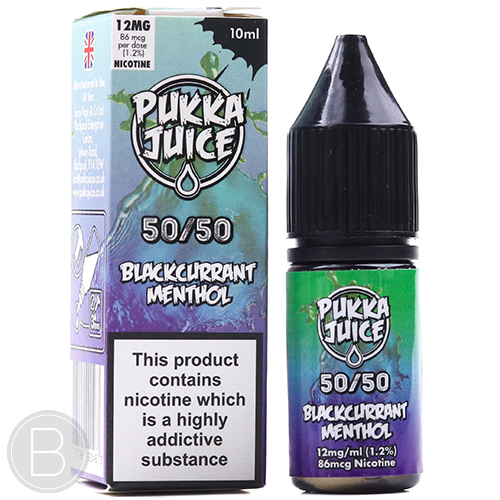 Pukka Juice 50/50 - Blackcurrant Menthol - 50/50 E-Liquid - BEAUM VAPE