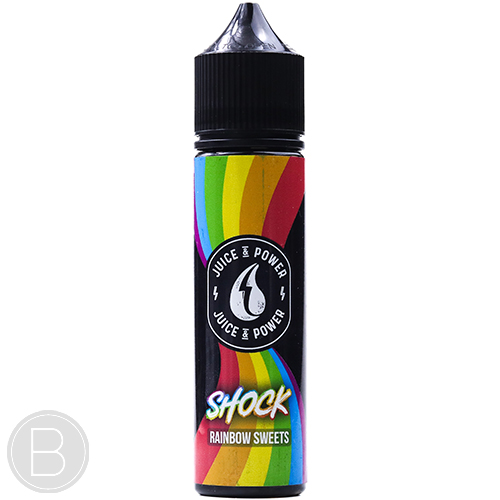 Juice & Power - Shock Rainbow Sweets - 50ml E-Liquid - BEAUM VAPE