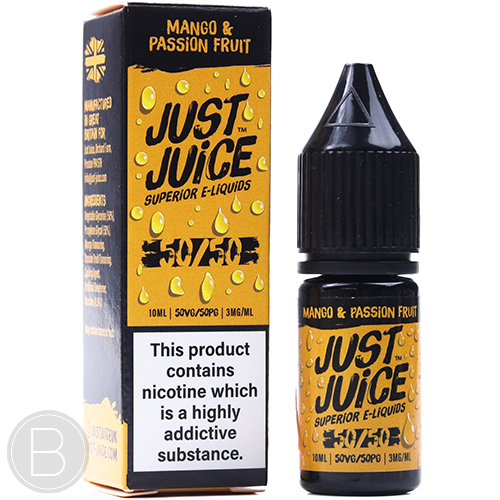 Just Juice - Mango & Passion Fruit - 50/50 E-Liquid - BEAUM VAPE
