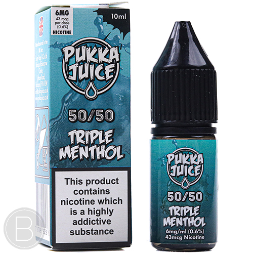 Pukka Juice 50/50 - Triple Menthol - 50/50 E-Liquid - BEAUM VAPE