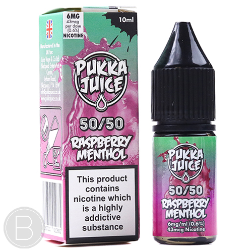 Pukka Juice 50/50 - Raspberry Menthol - 50/50 E-Liquid - BEAUM VAPE