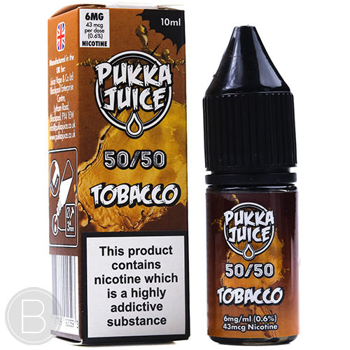 Pukka Juice 50/50 - Tobacco - 50/50 E-Liquid - BEAUM VAPE