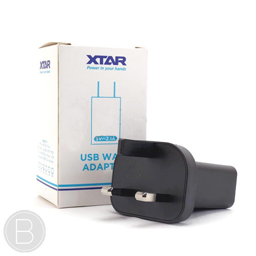 XTAR USB Wall Adapter - 5V/2.1A USB UK Adapter - BEAUM VAPE