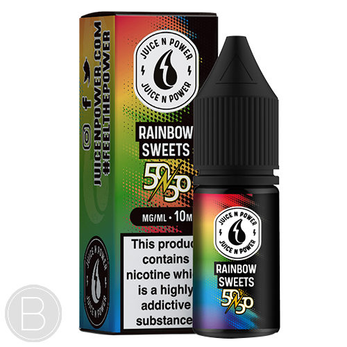 Juice N Power - Rainbow Sweets - 10ml 50/50 E-Liquid - BEAUM VAPE