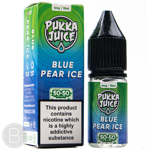 Pukka Juice 50/50 - Blue Pear Ice - 50/50 E-Liquid - BEAUM VAPE