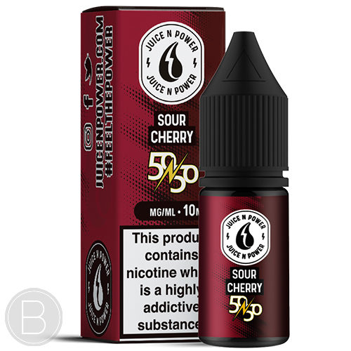Juice N Power - Sour Cherry - 50/50 E Liquid - BEAUM VAPE