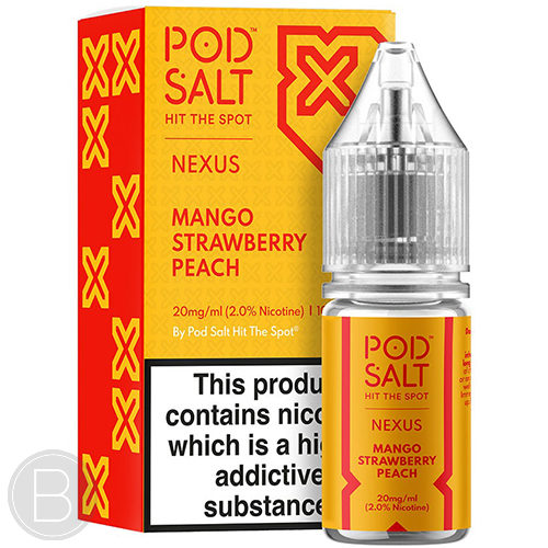 Nexus Salts - Mango Strawberry Peach - 10ml E-Liquid - BEAUM VAPE