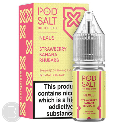 Nexus Salts - Strawberry Banana Rhubarb - 10ml - BEAUM VAPE